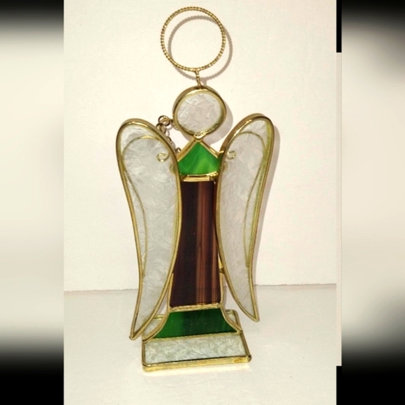 Stained Glass Standing Angel - Picture 2 of 8